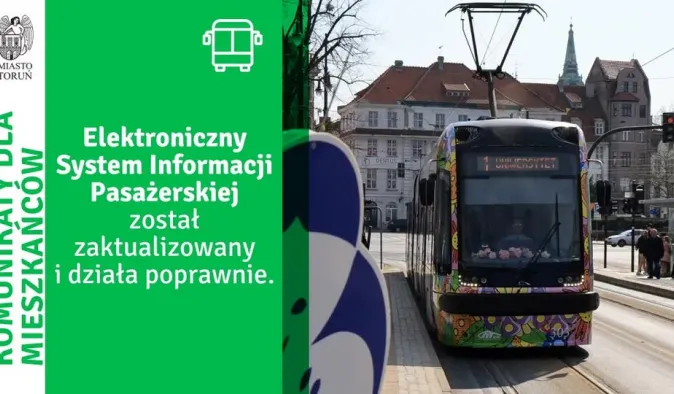 Wiosenny tramwaj - grafika