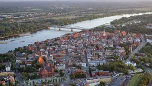 Toruń z lotu ptaka