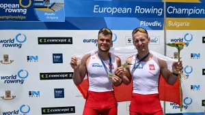 Złote medale Mistrzostw Europy w finale dwójek podwójnych sięgnęli Mateusz Biskup i Mirosław Ziętarski!