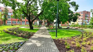 Park kieszonkowy przy ul. Sienkiewicza i ul. Gagarina