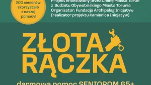 Toruńscy seniorzy mogą skorzystać bezpłatnie z pomocy "złotej rączki"