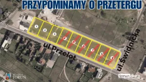 Przypominamy o przetargu na działki przy ulicy Przelot