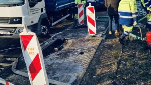 Awaria na ul. Legionów 