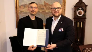 Spotkanie prezydenta Torunia z prezesem AZS UMK