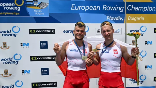 Złote medale Mistrzostw Europy w finale dwójek podwójnych sięgnęli Mateusz Biskup i Mirosław Ziętarski!