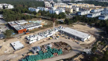 Budowa szkoły przy ul. Grasera na osiedlu Jar, fot. Sławomir Kowalski