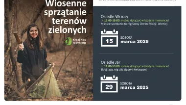 Wiosenne sprzątanie terenów zielonych