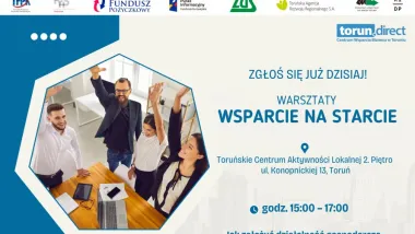 Zapisz się na warsztaty „Wsparcie na starcie”
