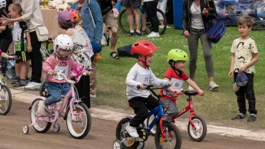 Zawody rowerowe dla dzieci na Motoarenie
