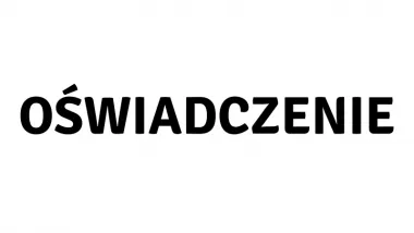 Oświadczenie rodziny poszkodowanej w zdarzeniu, do którego doszło w parku Glazja. 
