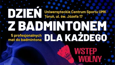 Dzień z badmintonem dla każdego - plakat