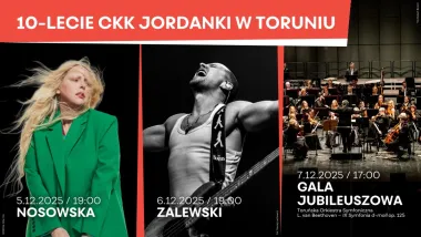  Bezpłatne zaproszenia na Galę Jubileuszową CKK Jordanki