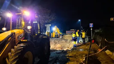 Awaria magistrali w Małej Nieszawce została usunięta przez Toruńskie Wodociągi