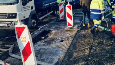 Awaria na ul. Legionów 