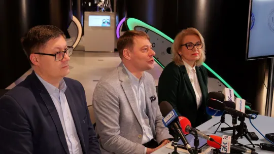 Konferencja prasowa w Młynie Wiedzy