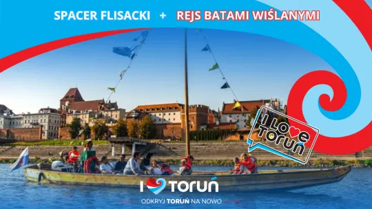Rejs batami wiślanymi - grafika