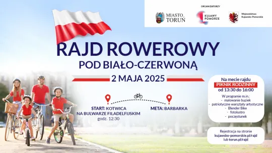 Rajd rowerowy - plakat