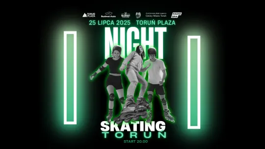 Nightskating na ulicach Torunia