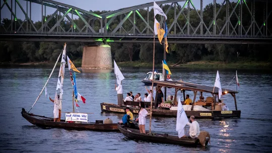 Festiwal Wisły - parada łodzi