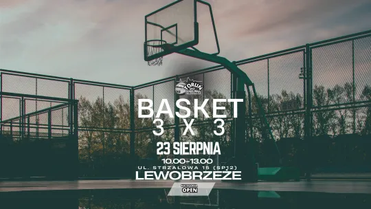 Turniej koszykówki 3x3 dla amatorów „Toruń Streetball Challenge” - plakat