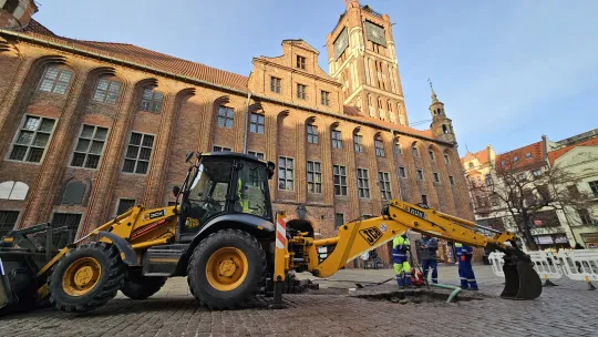 Awaria wodociągu na Rynku Staromiejskim