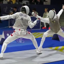 Olgierd Borkowski, florecista UKS 35 Bielawy Toruń wywalczył brązowy medal drużynowych Mistrzostw Europy Kadetów