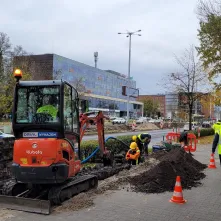 W ciągu ul. Konstytucji 3 Maja i Kościuszki trwają modernizacje kolejnych odcinków toruńskich torowisk.