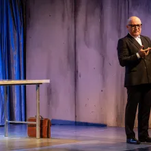 Widzowie obejrzeli spektakl "Belfer" w wykonaniu Przemysława Bluszcza z Teatru Ateneum