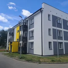 Budynki przy ul. Rolniczej po modernizacji