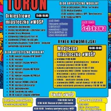 33. Finał WOŚP w Toruniu - plakat z programem