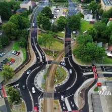 Rondo turbinowe na skrzyżowaniu ul. Grudziądzkiej i Bażyńskich