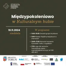 Międzypokoleniowo w Kulturalnym hubie - niedziela, 10.11.2024 r.