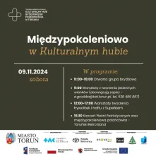 Międzypokoleniowo w Kulturalnym hubie - sobota, 9.11.2024 r.