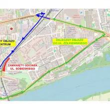Rusza budowa ścieżki rowerowej na Sobieskiego - objazdy dla samochodów