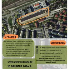 Złóż wniosek do projektu schronu koszarowego - plakat informacyjny