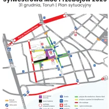 Plan sytuacyjny i organizacja ruchu w obszarze Zespołu Staromiejskiego