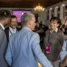 Uczestnicy konferencji w Sali Mieszczańskiej Ratusza Staromiejskiego