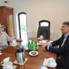 Spotkanie wiceprezydenta Adama Szponki z prof. Aleksandrem Wolszczanem