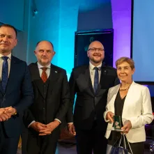 Wręczenie odznaczeń za zasługi dla turystyki - Magadlena Kachniewska