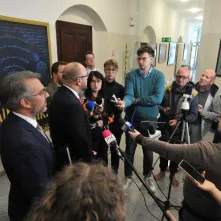 Briefieng prasowy w Urzedzie Miasta Torunia