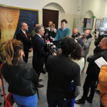 Briefieng prasowy w Urzedzie Miasta Torunia