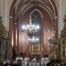 Nabożeństwo z okazji poświęcenia bazyliki katedralnej pw. śś. Jana Chrzciciela i Jana Ewangelisty. 
