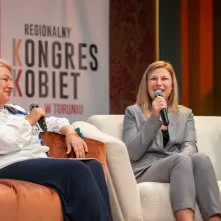 Wiceprezydentka Dagmara Zielińska podczas panelu o odwadze w samorządzie