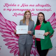 Uskrzydlone Dagmara Zielińska i Tatiana Dembska