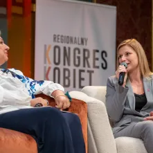 Wiceprezydentka Dagmara Zielińska podczas panelu o odwadze w samorządzie
