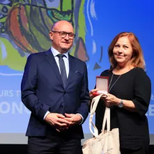 Wręczenie Nagrody Marszałka Województwa przez Marka Wojtkowskiego