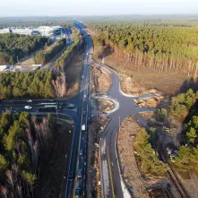 Prace na skrzyżowaniu ulic Grudziądzkiej i Strobanda