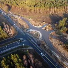 Prace na skrzyżowaniu ulic Grudziądzkiej i Strobanda
