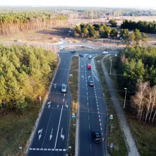 Prace na skrzyżowaniu ulic Grudziądzkiej i Strobanda