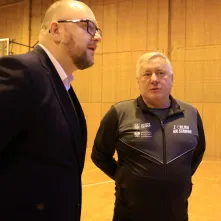 Spotkanie prezydenta Pawła Gulewskiego z finalistami turnieju "Z orlika na stadion"